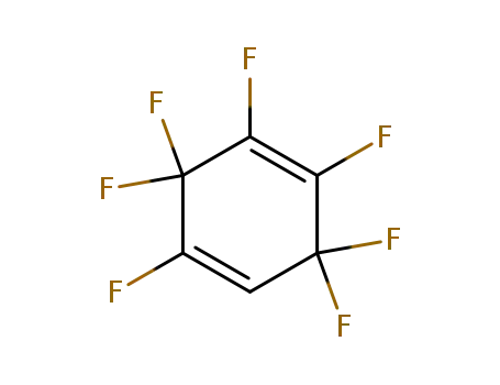 Molecular Structure of 773-53-5 (1,4-Cyclohexadiene, 1,2,3,3,4,6,6-heptafluoro-)