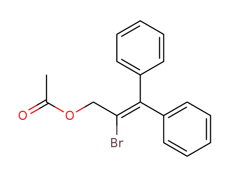 Molecular Structure of 14310-15-7 (2-Propen-1-ol, 2-bromo-3,3-diphenyl-, acetate)