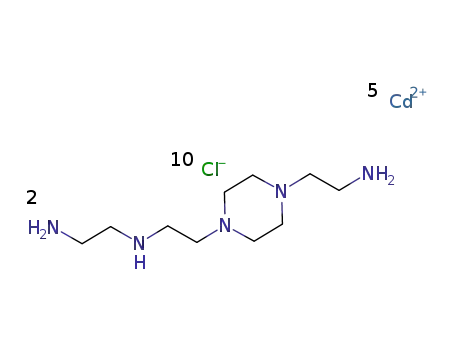 [Cd5(N-(2-aminoethyl)piperazine-1,4-diethylamine)2Cl10]
