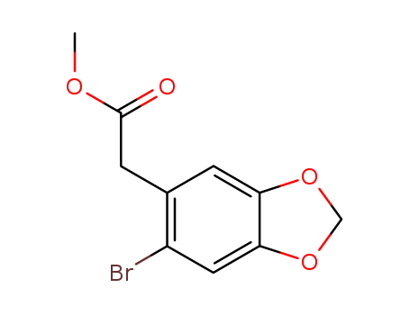 1,3-Benzodioxole-5-aceticacid, 6-bromo-, methyl ester