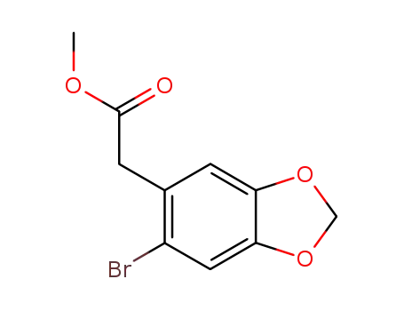 1,3-Benzodioxole-5-aceticacid, 6-bromo-, methyl ester