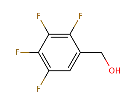Molecular Structure of 53072-18-7 (2,3,4,5-Tetrafluorobenzyl Alcohol)