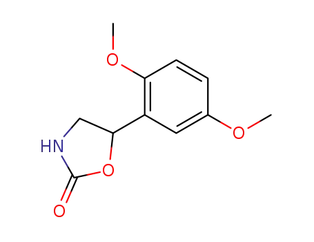 Molecular Structure of 141367-36-4 (2-Oxazolidinone, 5-(2,5-dimethoxyphenyl)-)