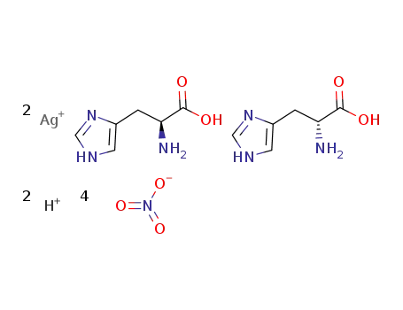 [Ag2(L-histidinium)(D-histidinium)(NO3)4]n