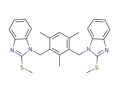 1,3-bis(2-methylmercaptobenzimidazol-1-ylmethyl)-2,4,6-trimethylbenzene