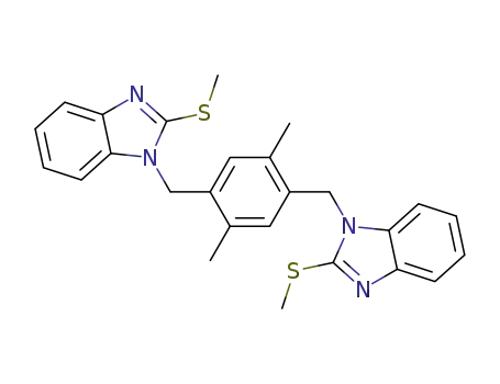 1,4-bis(2-methylmercaptobenzimidazol-1-ylmethyl)-2,5-dimethylbenzene