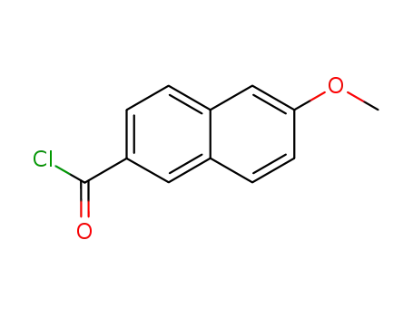 Molecular Structure of 58601-32-4 (2-Methoxy-6-naphthalenecarboxylic acid chloride)