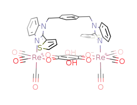 [(CO)3Re(μ-THBQ)(μ-(1,4-bis(2-(2-thiophen-yl)benzimidazol-1-ylmethyl)benzene))Re(CO)3]