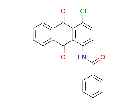 Molecular Structure of 81-45-8 (N-(4-chloro-9,10-dihydro-9,10-dioxo-1-anthryl)benzamide)