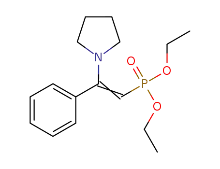diethyl (2-phenyl-2-(pyrrolidin-1-yl)vinyl)phosphonate