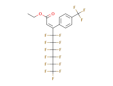 E-ethyl 4,4,5,5,6,6,7,7,8,8,9,9,9-tridecafluoro-3-[p-(tri-fluoromethyl)phenyl]non-2-enoate