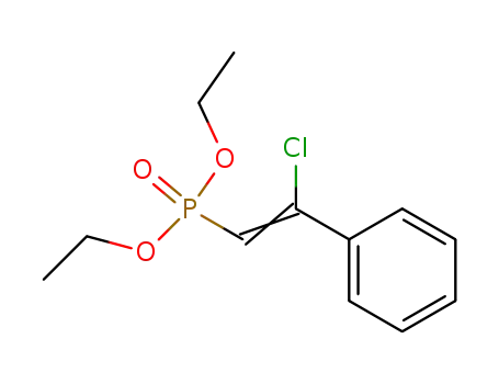 Molecular Structure of 1475-83-8 (diethyl (2-chloro-2-phenylethenyl)phosphonate)