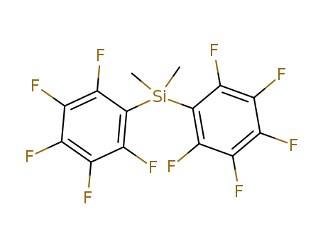 Molecular Structure of 10536-62-6 (BIS(PENTAFLUOROPHENYL)DIMETHYLSILANE)