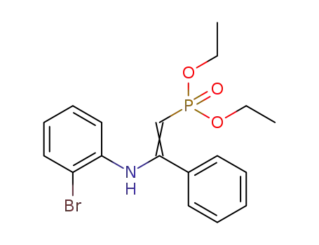 diethyl (2-((2-bromophenyl)amino)-2-phenylvinyl)phosphonate