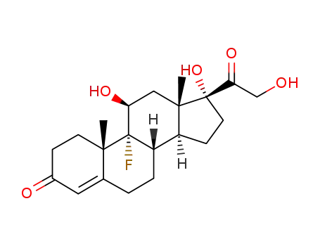 Pregn-4-ene-3,20-dione,9-fluoro-11,17,21-trihydroxy-, (11b)-
