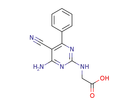 [(4-amino-5-cyano-6-phenyl-2-pyrimidinyl)amino] acetic acid