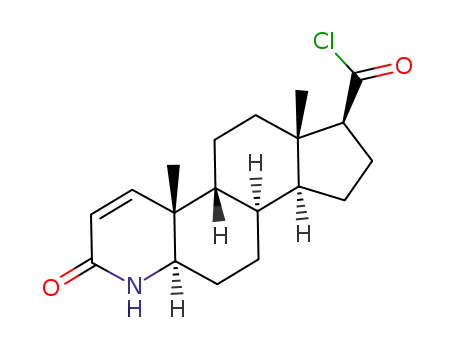 (S)-3-keto-4-aza-5α-androstane-1-ene-17β-formyl chloride
