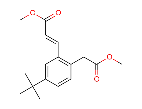 (E)-methyl 3-(5-(tert-butyl)-2-(2-methoxy-2-oxoethyl)phenyl)acrylate