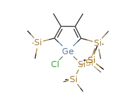 1-chloro-1-tris(trimethylsilyl)silyl-3,4-dimethyl-2,5-bis(trimethylsilyl)germacyclopentadiene