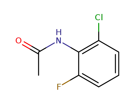 Molecular Structure of 343-73-7 (N-(2-Chloro-6-fluorophenyl)acetamide)