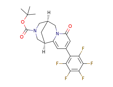 N-Boc 10-(perfluorophenyl)cytisine