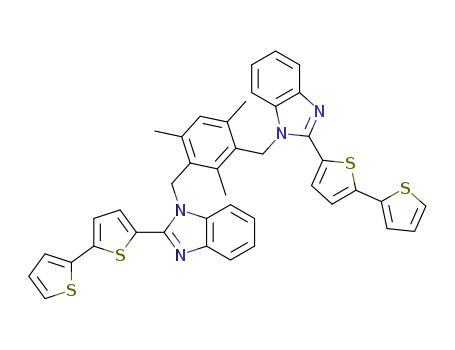 1,3-bis(2-([2,2'-bithiophen]-5-yl)benzimidazol-1-ylmethyl)-2,4,6-trimethylbenzene