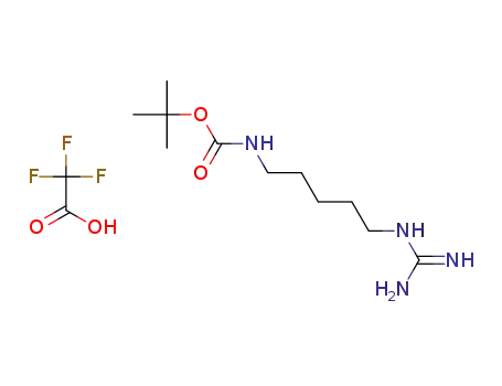 tert-butyl N-(5-guanidinopentyl)carbamate trifluoroacetate