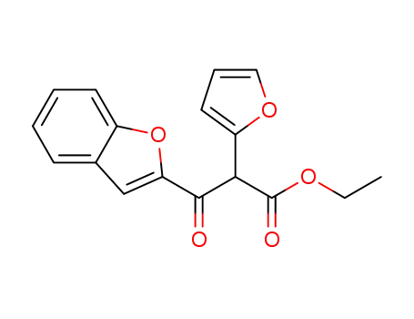 ethyl 3-(benzofuran-2-yl)-2-(furan-2-yl)-3-oxopropanoate