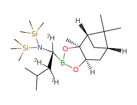 (R)-1-(hexamethyldisilanyl)amino-1-d1-2,2-d2-3-methylbutylboronic acid pinanediol ester