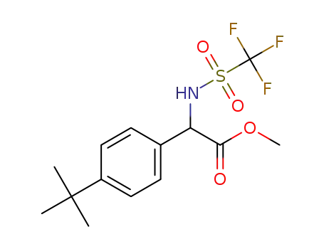 methyl 2-(4-(tert-butyl)phenyl)-2-((trifluoromethyl)sulfonamido)acetate