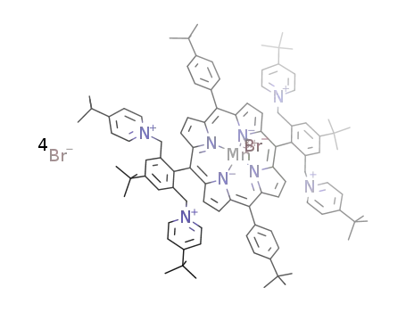manganese(III)-bromido-5,15-bis[2',6'-bis(N-methylene-[4''-t-butylpyridinium])-4'-t-butylphenyl]-10,20-bis(4'-t-butylphenyl)porphyrin tetrabromide