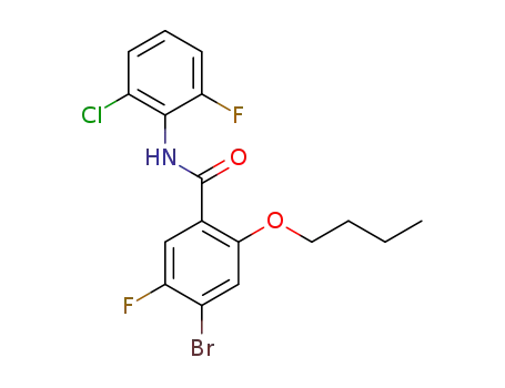 4-bromo-2-butoxy-N-(2-chloro-6-fluorophenyl)-5-fluorobenzamide