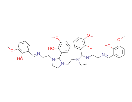 2,2'-{ethane-1,2-diylbis[3-(2-{[(1E)-(2-hydroxy-3-methoxyphenyl)methylene]amino}ethyl)imidazolidine-1,2-diyl]}di(6-methoxyphenol)