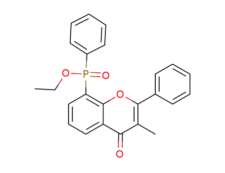 ethyl (3-methyl-4-oxo-2-phenyl-4H-chromen-8-yl)(phenyl)phosphinate
