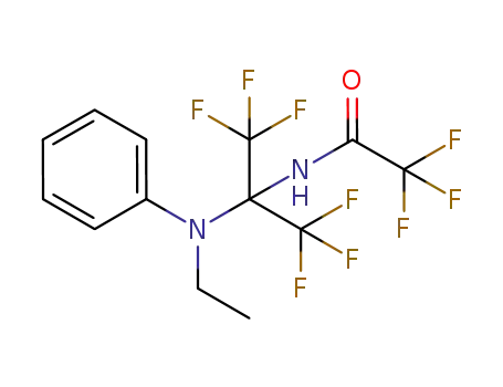 N-[1-(Ethyl-phenyl-amino)-2,2,2-trifluoro-1-trifluoromethyl-ethyl]-2,2,2-trifluoro-acetamide