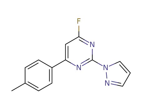 4-fluoro-2-(1H-pyrazol-1-yl)-6-(p-tolyl)pyrimidine