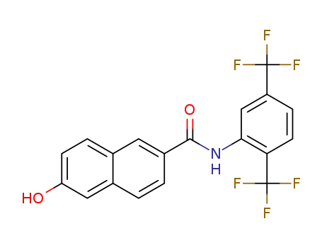 N-[2,5-bis(trifluoromethyl)phenyl]-6-hydroxynaphthalene-2-carboxamide