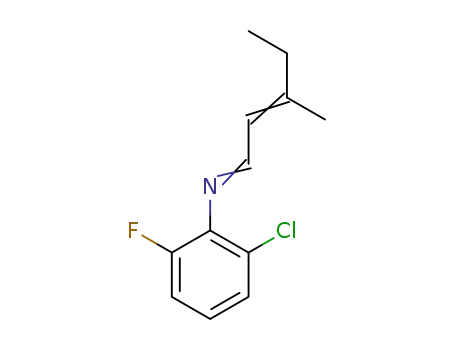 2-chloro-6-fluoro-N-(3-methylpent-2-en-1-ylidene)aniline