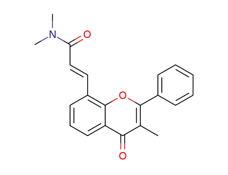 (E)-N,N-dimethyl-3-(3-methyl-4-oxo-2-phenyl-4H-chromen-8-yl)acrylamide