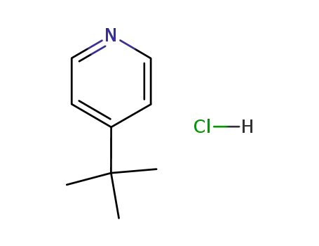 Molecular Structure of 65520-02-7 (Pyridine, 4-(1,1-dimethylethyl)-, hydrochloride)