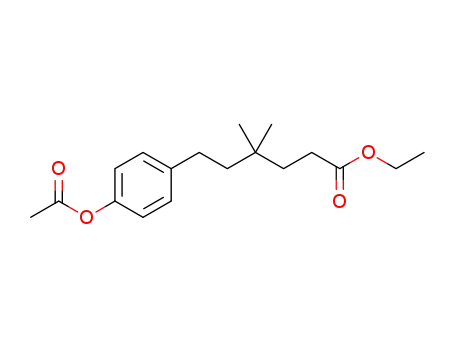 ethyl 6-(4-acetoxyphenyl)-4,4-dimethylhexanoate