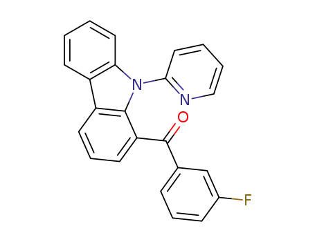 (3-fluorophenyl)(9-(pyridin-2-yl)-9H-carbazol-1-yl)methanone