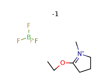 Molecular Structure of 41948-92-9 (2H-Pyrrolium, 5-ethoxy-3,4-dihydro-1-methyl-, tetrafluoroborate(1-))