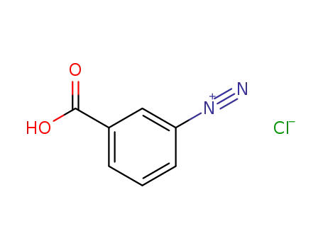 Molecular Structure of 25116-40-9 (Benzenediazonium, 3-carboxy-, chloride)
