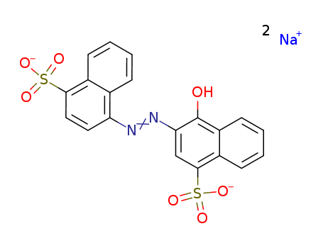 1-Naphthalenesulfonicacid, 4-hydroxy-3-[2-(4-sulfo-1-naphthalenyl)diazenyl]-, sodium salt (1:2)