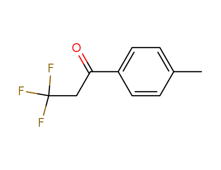 Molecular Structure of 121194-34-1 (3,3,3-trifluoro-1-(4-methylphenyl)propan-1-one)