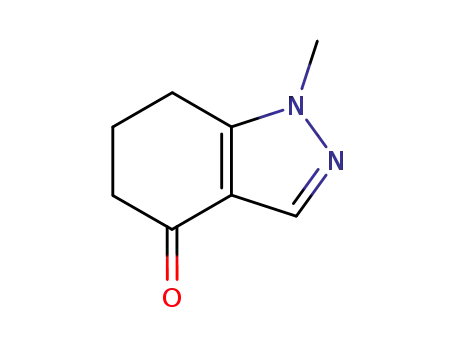 Molecular Structure of 85302-16-5 (1-methyl-6,7-dihydro-1H-indazol-4(5H)-one)