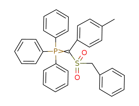 Molecular Structure of 134749-73-8 (Phosphorane,
[(4-methylphenyl)[(phenylmethyl)sulfonyl]methylene]triphenyl-)
