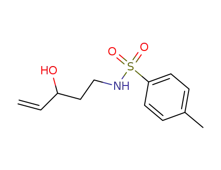 Molecular Structure of 90778-63-5 (Benzenesulfonamide, N-(3-hydroxy-4-pentenyl)-4-methyl-)