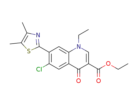 6-Chloro-7-(4,5-dimethyl-thiazol-2-yl)-1-ethyl-4-oxo-1,4-dihydro-quinoline-3-carboxylic acid ethyl ester